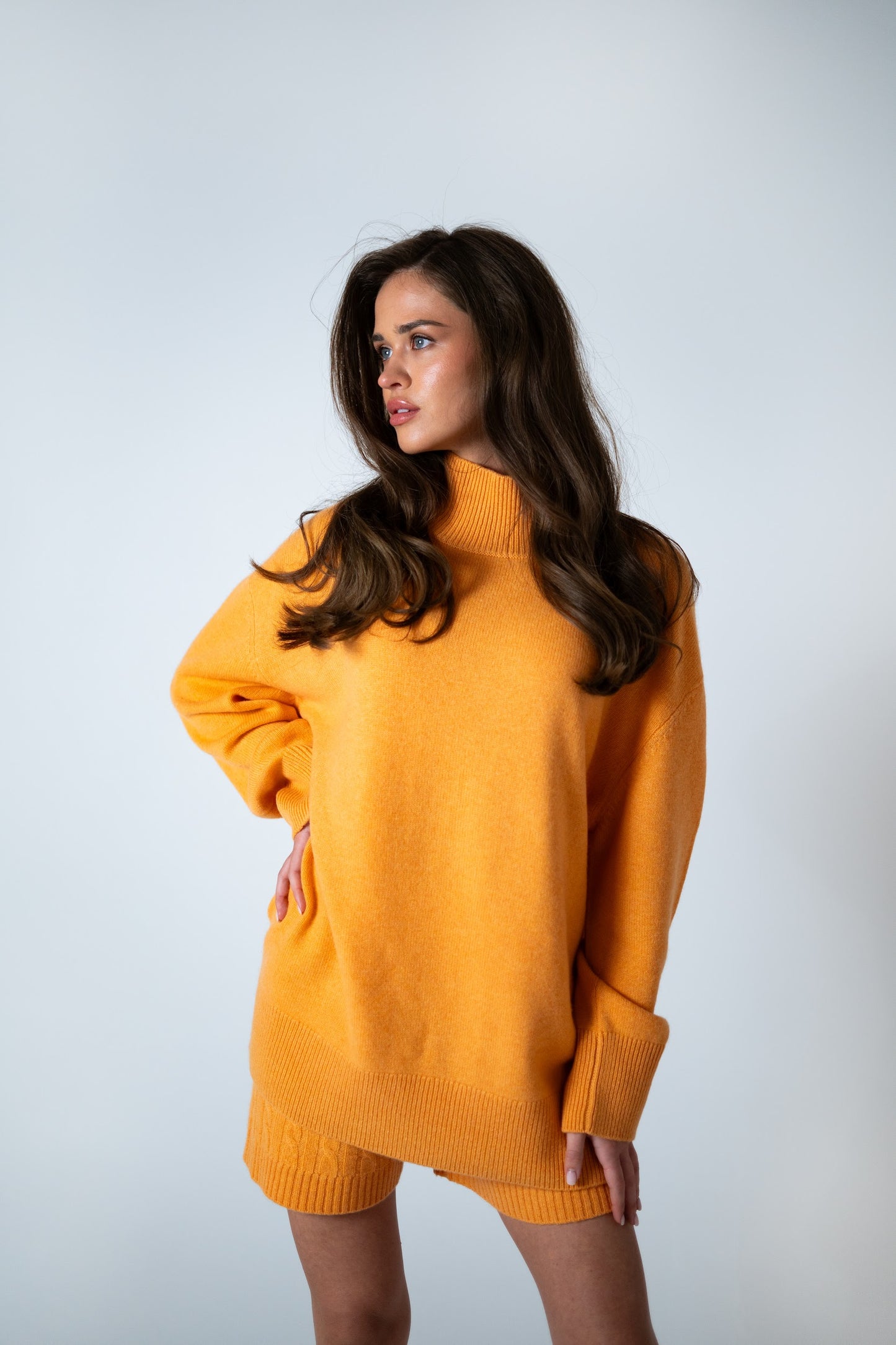 100% Pure Cashmere Jumper and Shorts Set