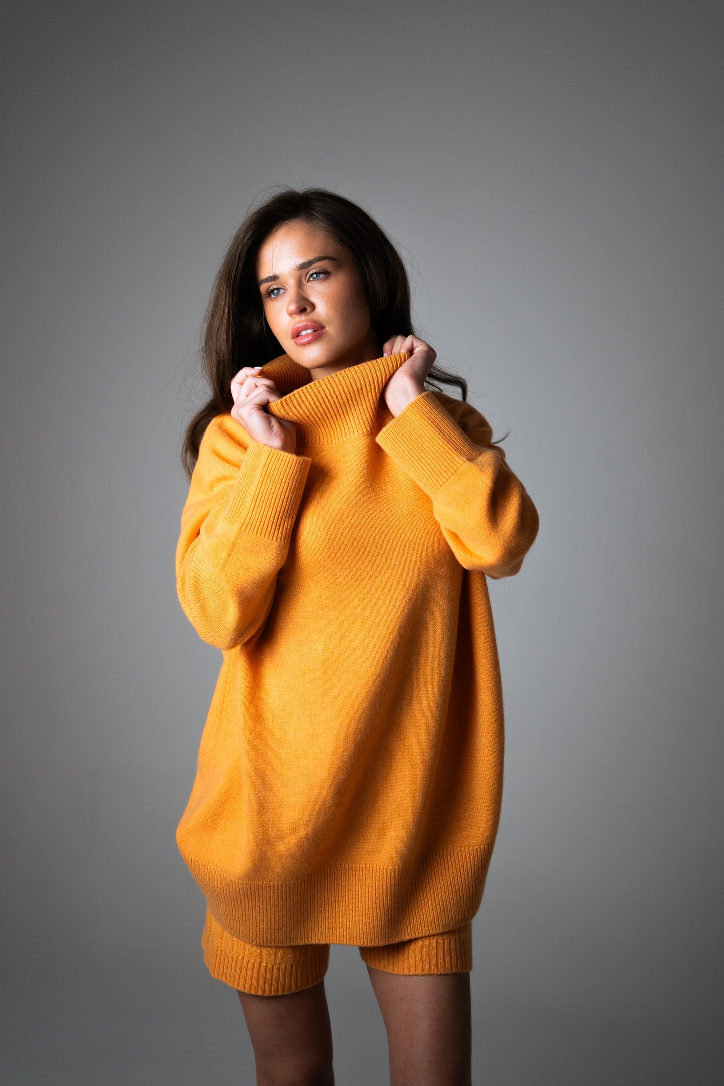 100% Pure Cashmere Jumper and Shorts Set